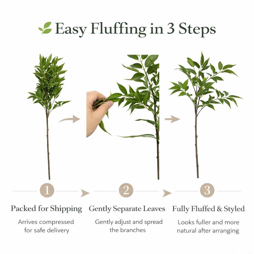 31” Designer Greenery Stem-Real Touch Artificial Willow
