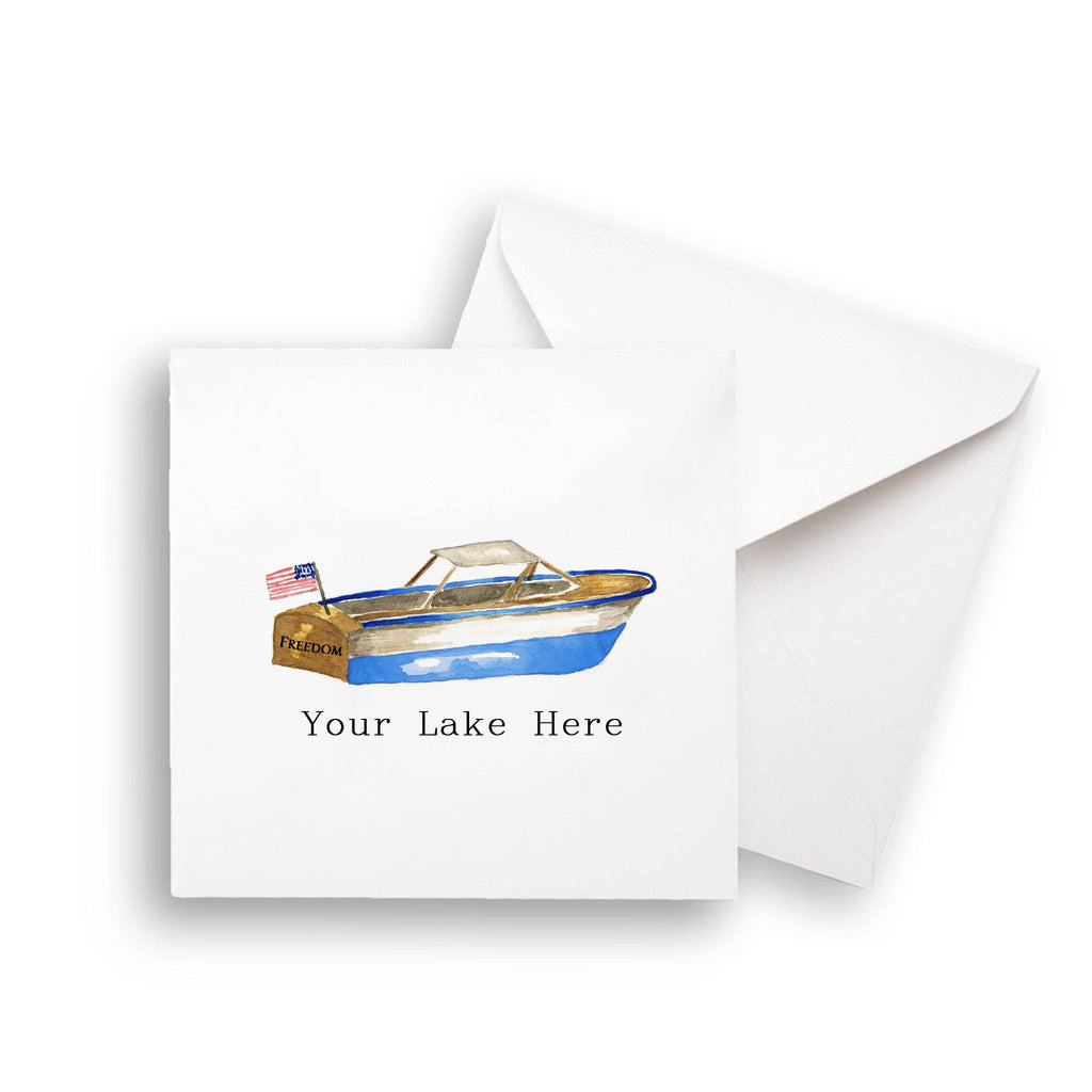 Blue Freedom Boat with Location