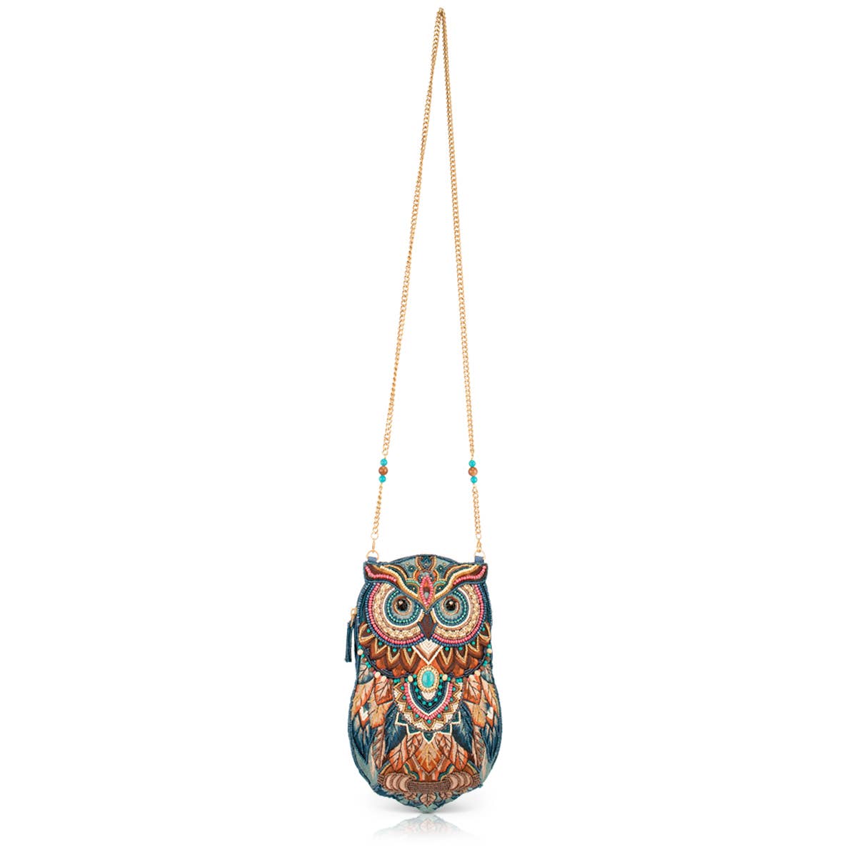 Wise & Wild Boho Turquoise Stone Beaded Crossbody Handbag
