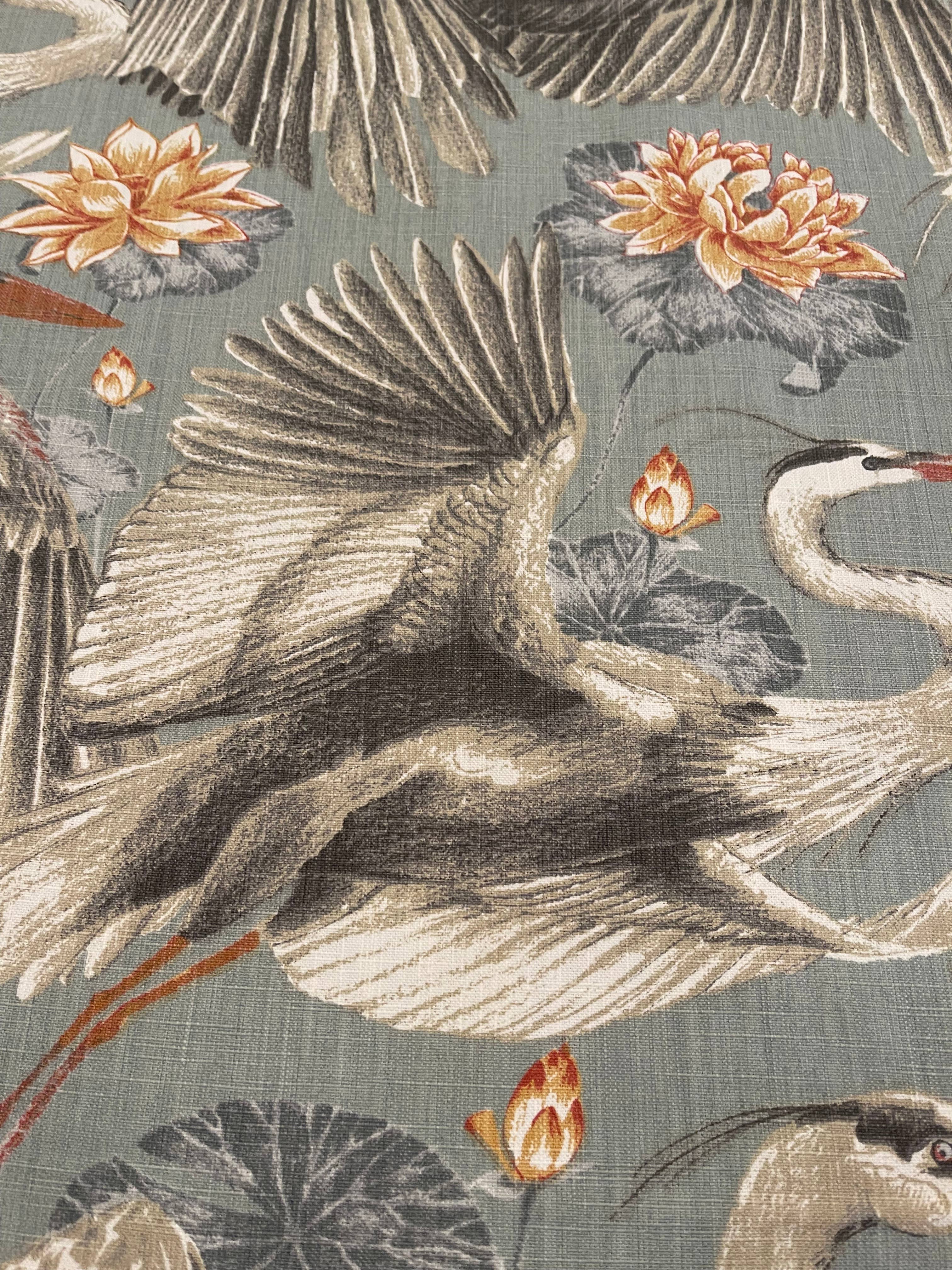 Annette Crane Pillow with Feather Insert 
