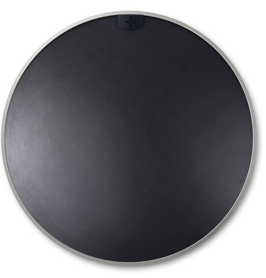 32 Inch Silver Metal Framed Round Bathrrom Mirror for Wall