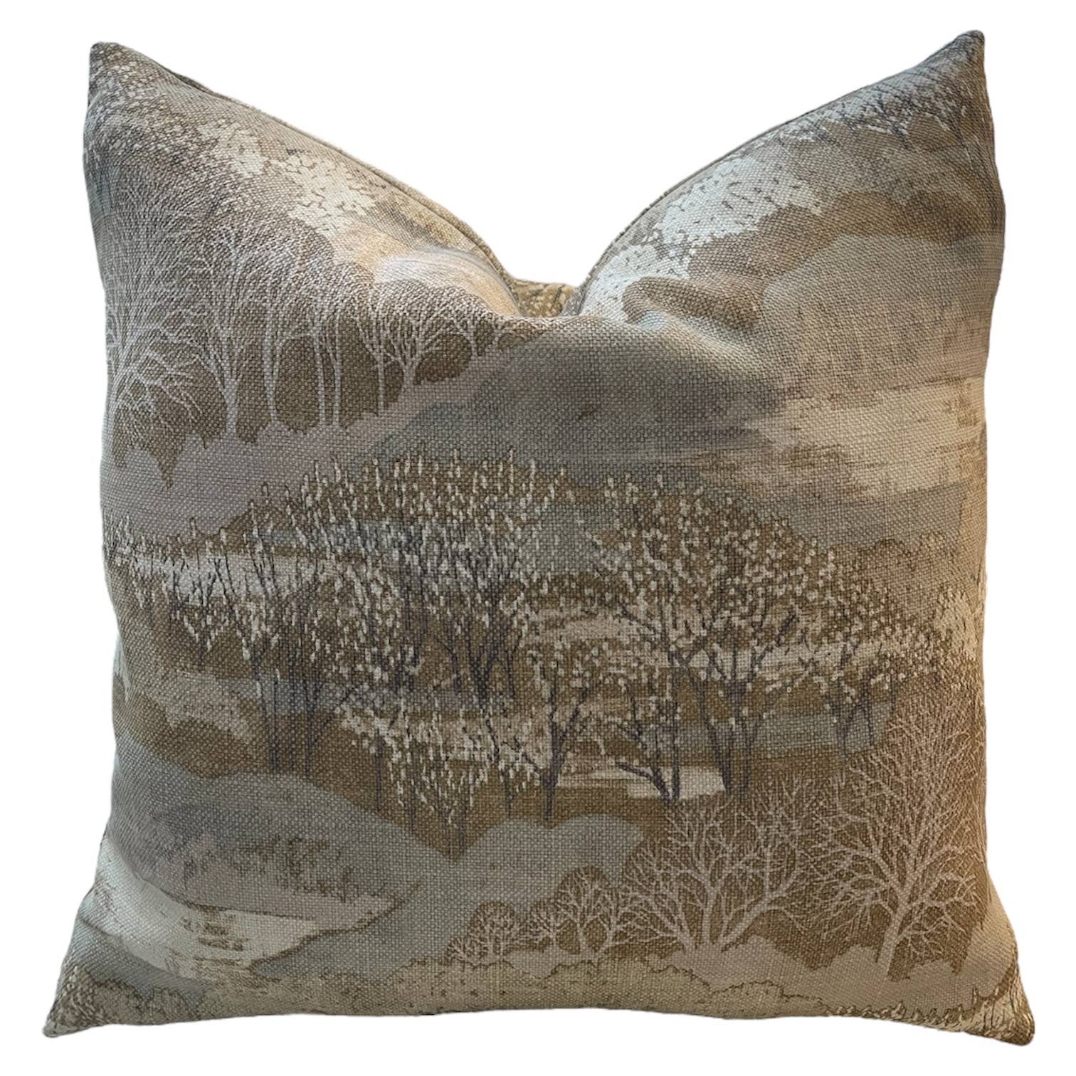 Claudia Landscape Throw Pillow with Feather Insert         