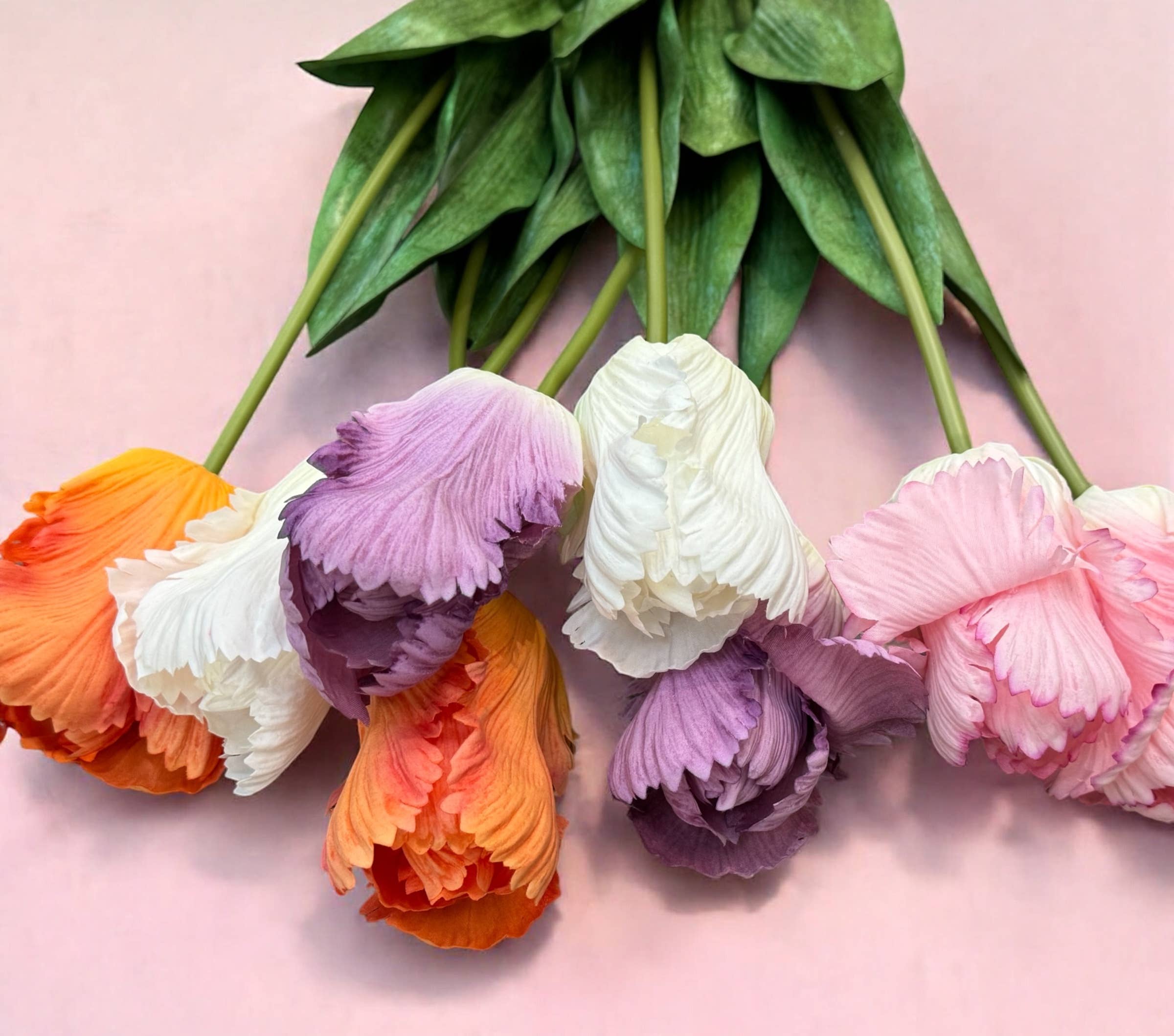 28"Ultra Realistic Real Touch Parrot Tulip Large bloom