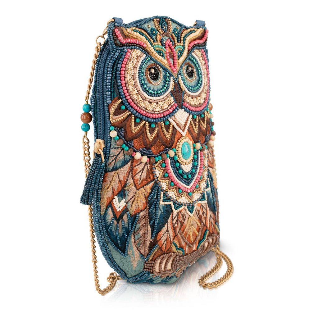 Wise & Wild Boho Turquoise Stone Beaded Crossbody Handbag