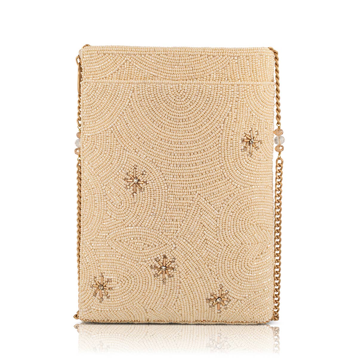 Crystal Martini beaded crossbody martini glass bag