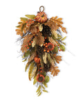 27"H Fall Pumpkin Leaf  Teardrop