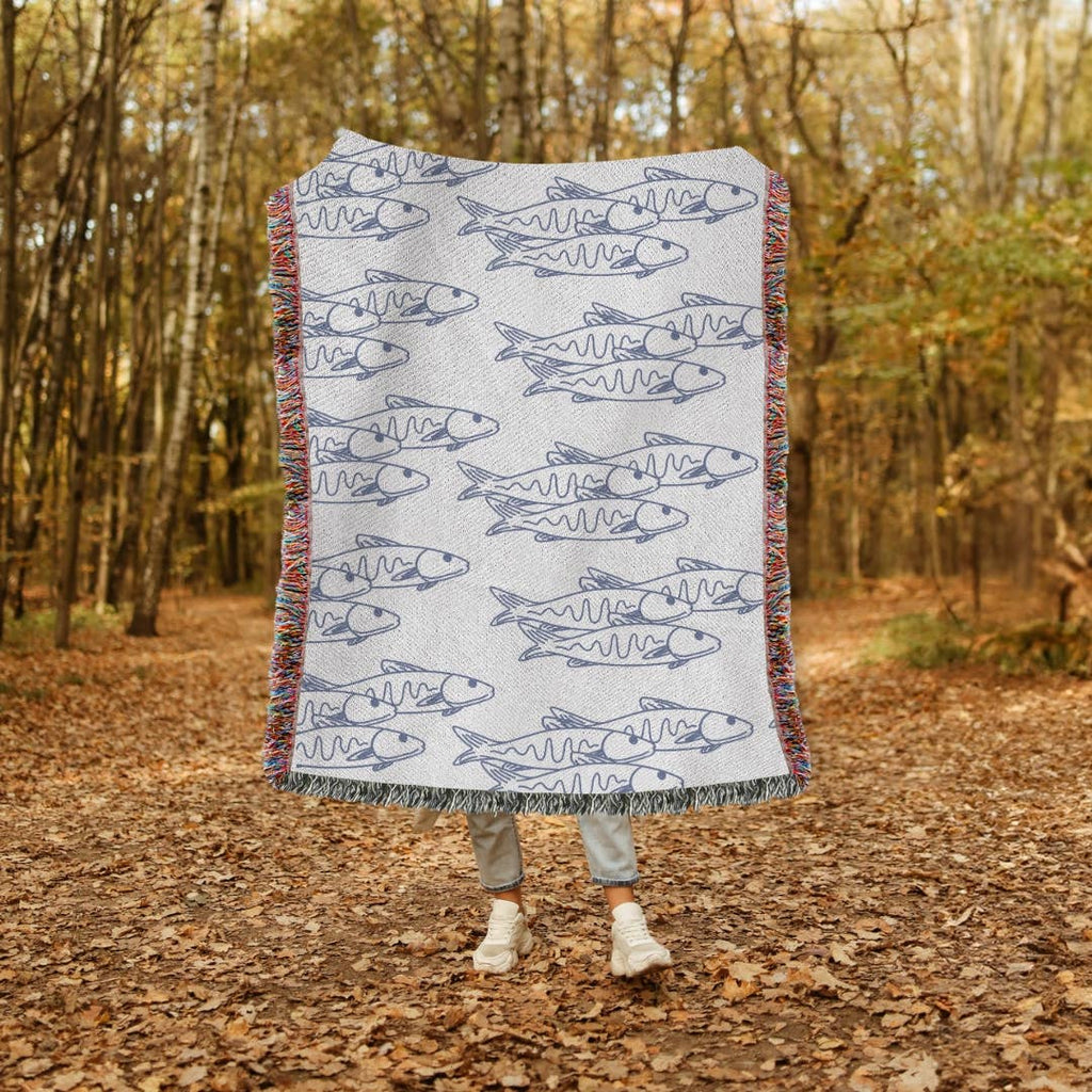 Coastal Grandma Woven Blanket, Beach Blanket