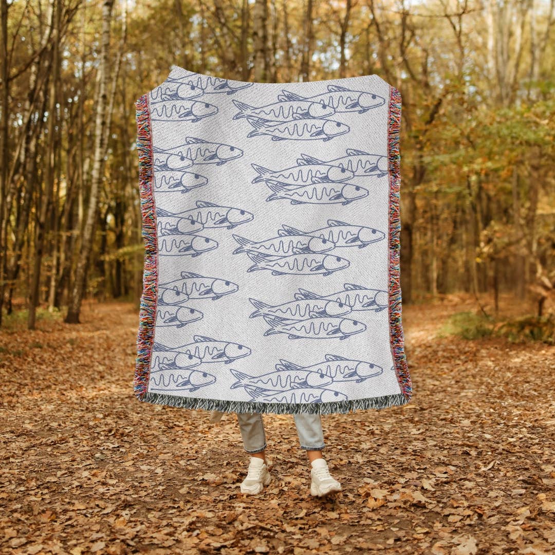 Coastal Grandma Woven Blanket, Beach Blanket