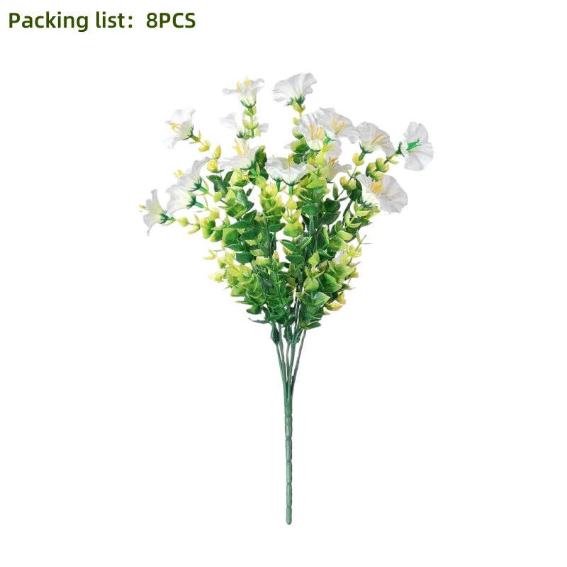 Artificial UV Flowers | Set of 8 | Flower Décor | Home Décor
