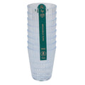 Deluxe CLEAR 11 oz Ribbed Cup - 8 Pk