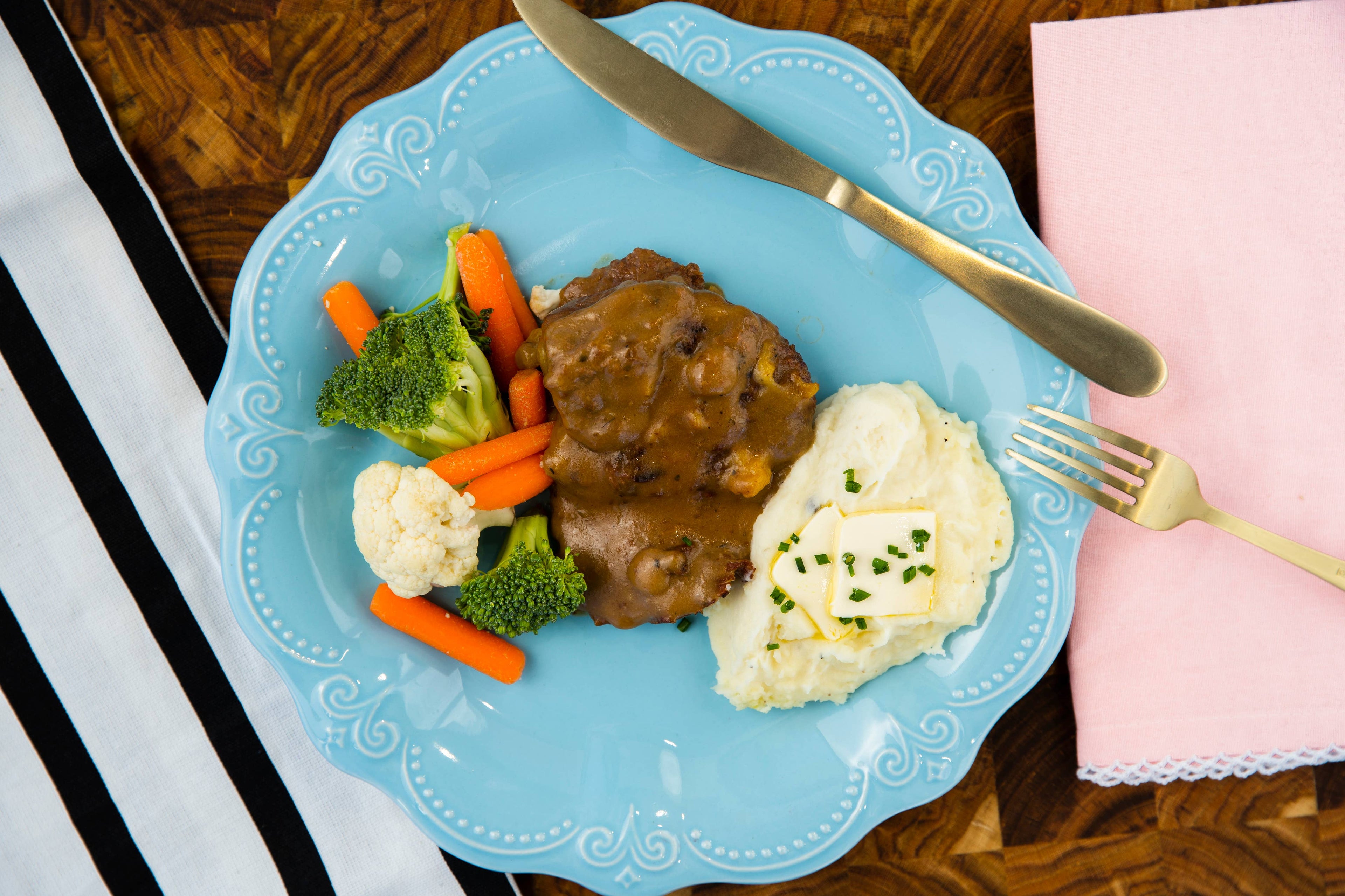 Gravy Covered Steak 