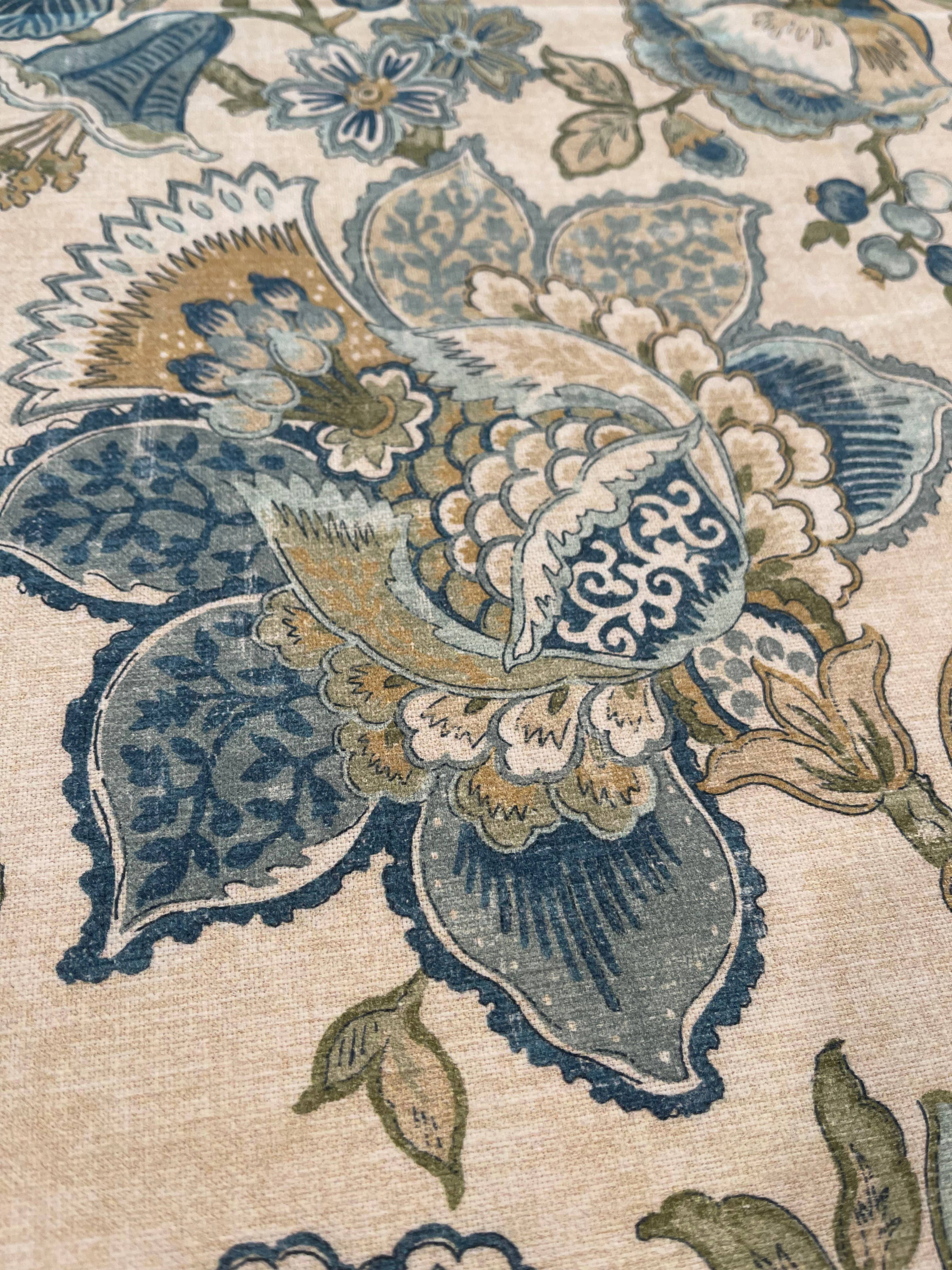 Klarissa Botanical Pillow with Feather Insert - Custom  