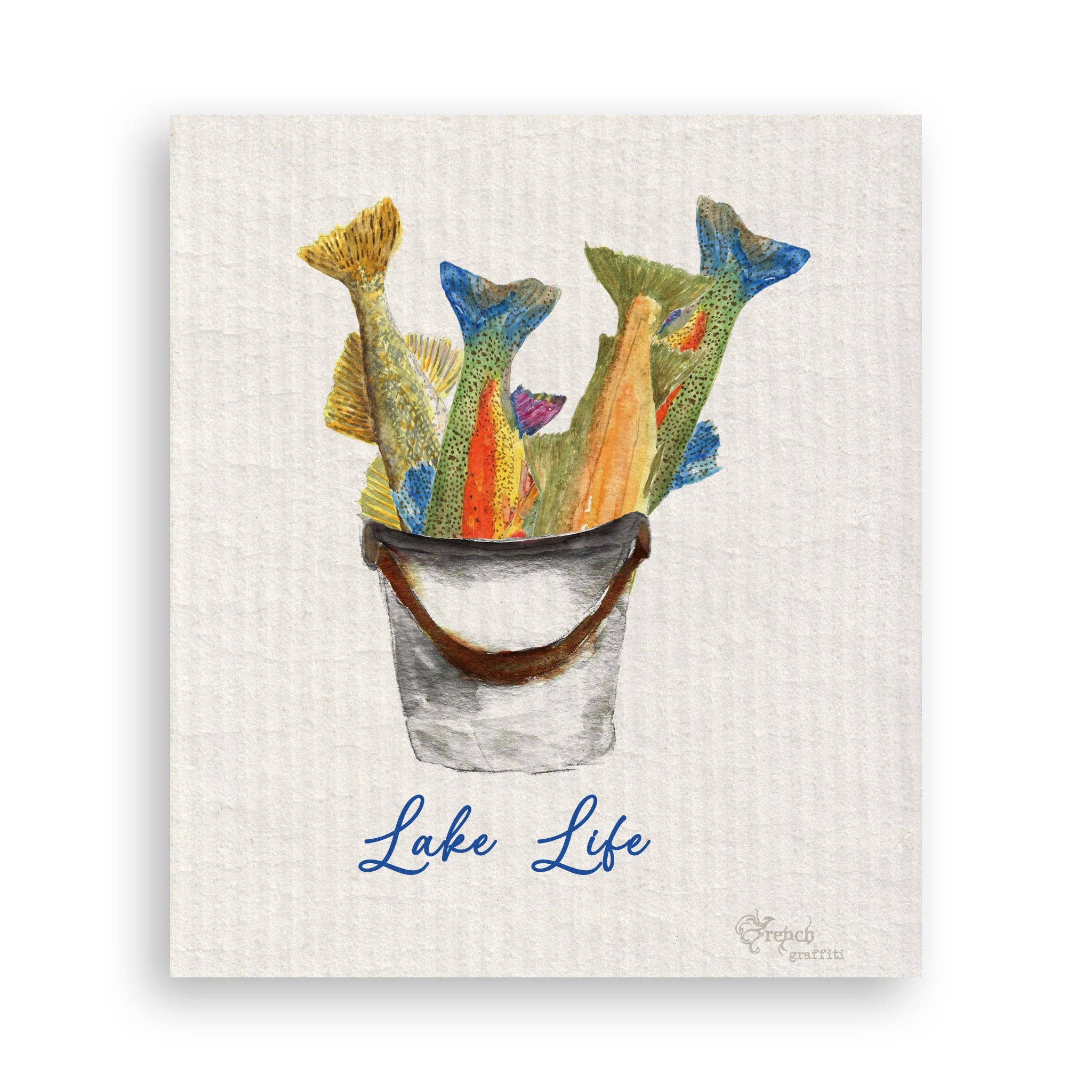 Lake Life Bucket of Fish