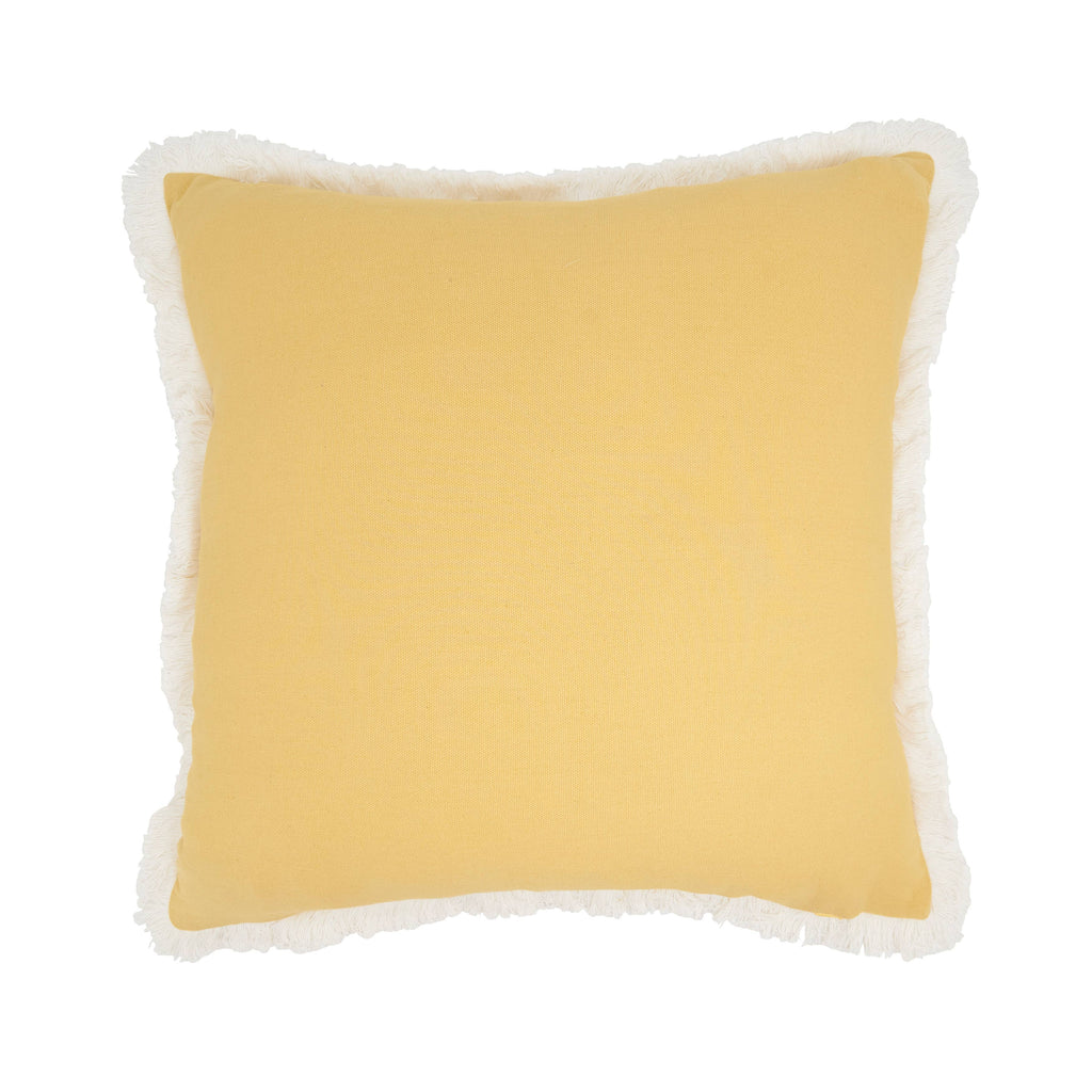 Embroidered Floral Pillow