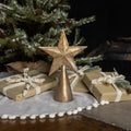14" GOLD METAL STAR TREE TOPPER