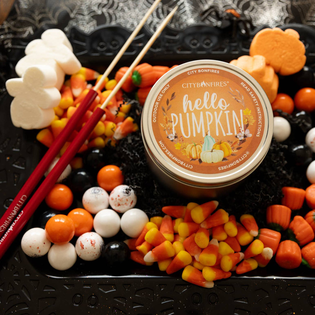 Fall “Hello Pumpkin” City Bonfires® Portable Fire Pit