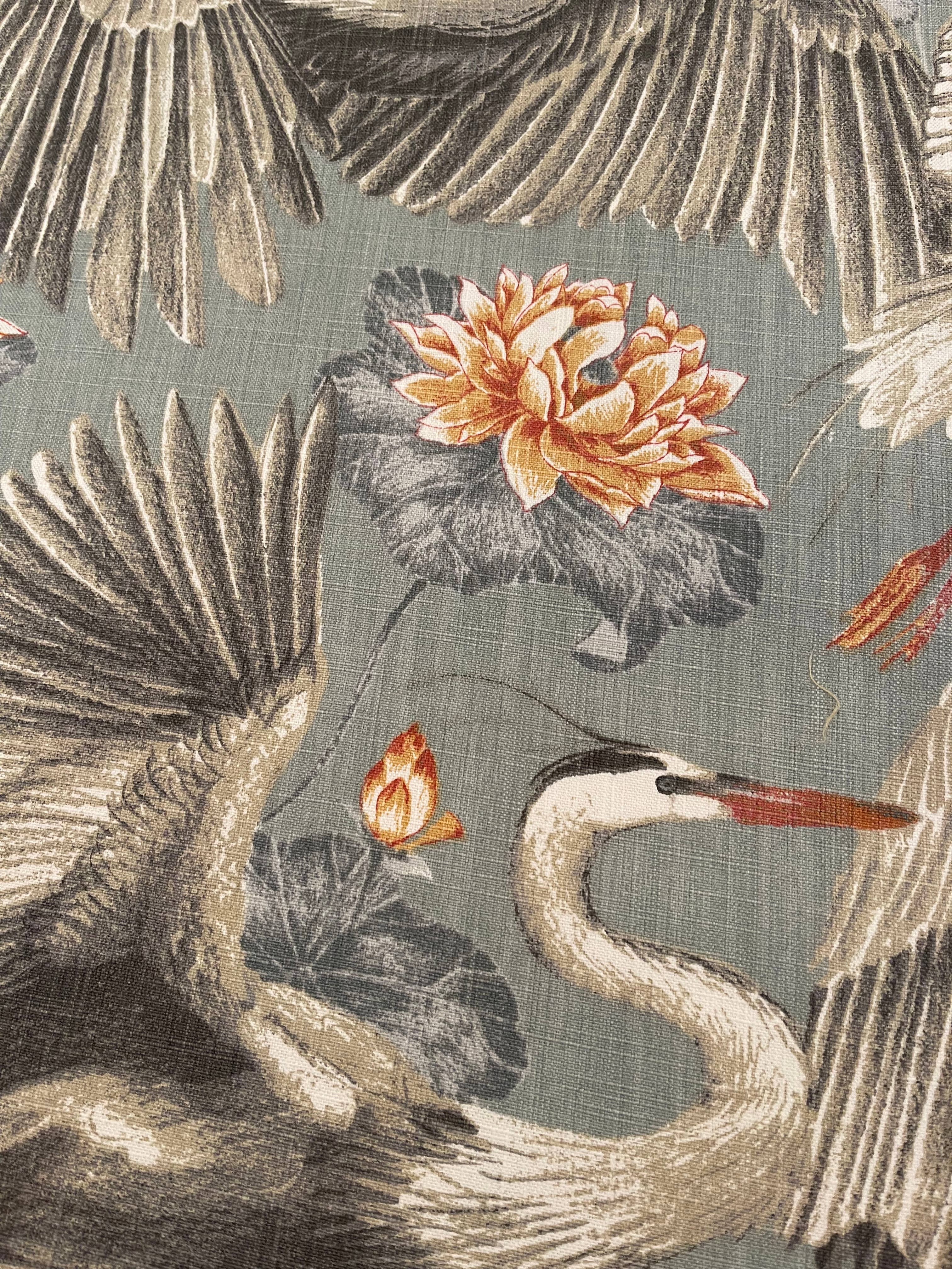 Annette Crane Pillow with Feather Insert 