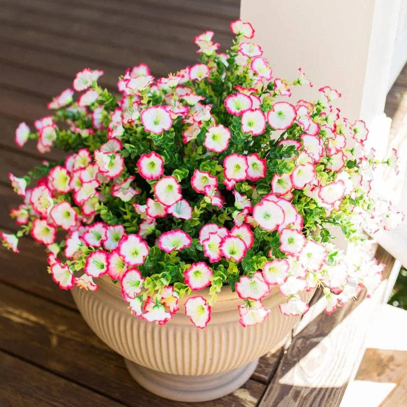 Artificial UV Flowers | Set of 8 | Flower Décor | Home Décor