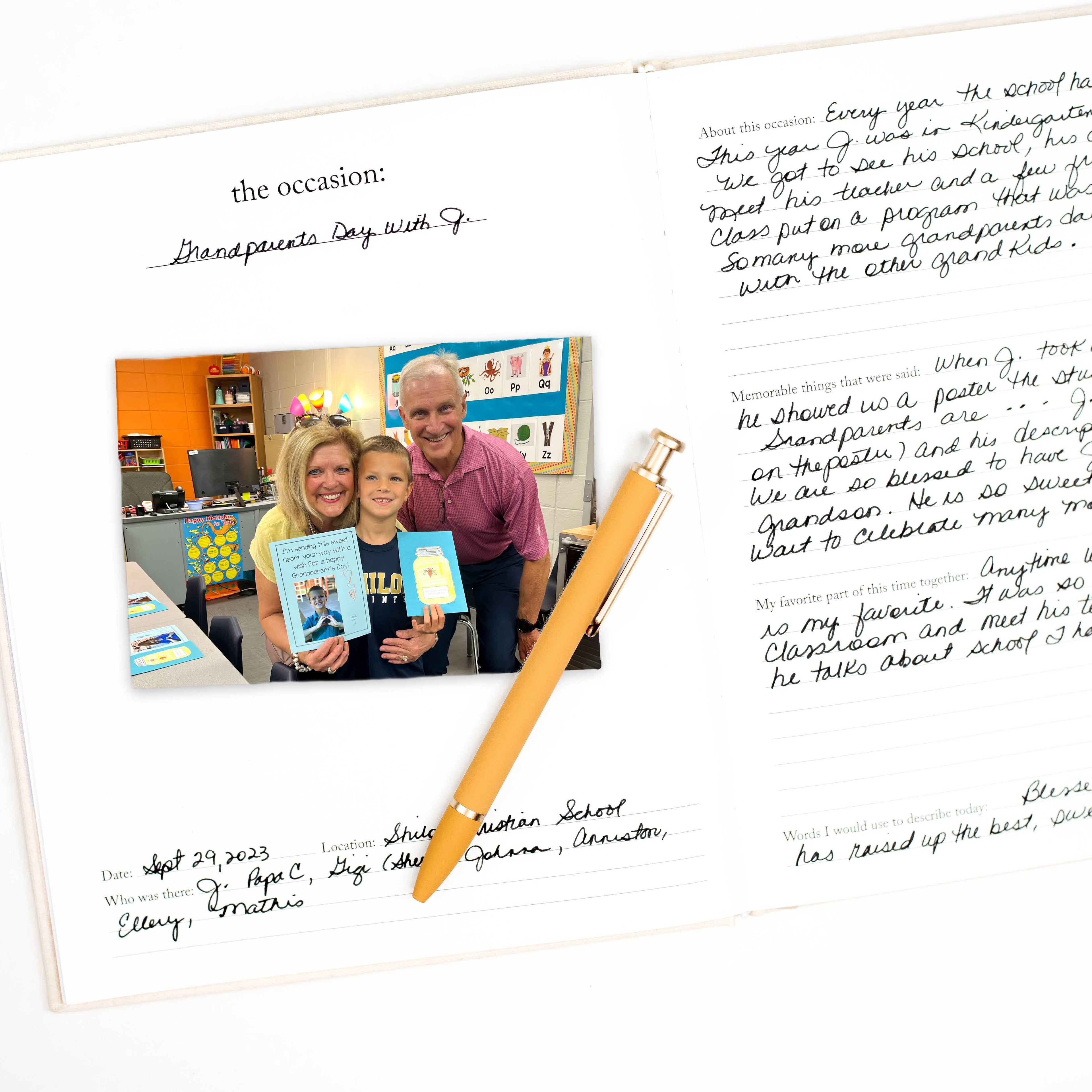 Grandparent Memory Book & Photo Album | Christmas Gift
