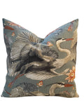 Annette Crane Pillow with Feather Insert 
