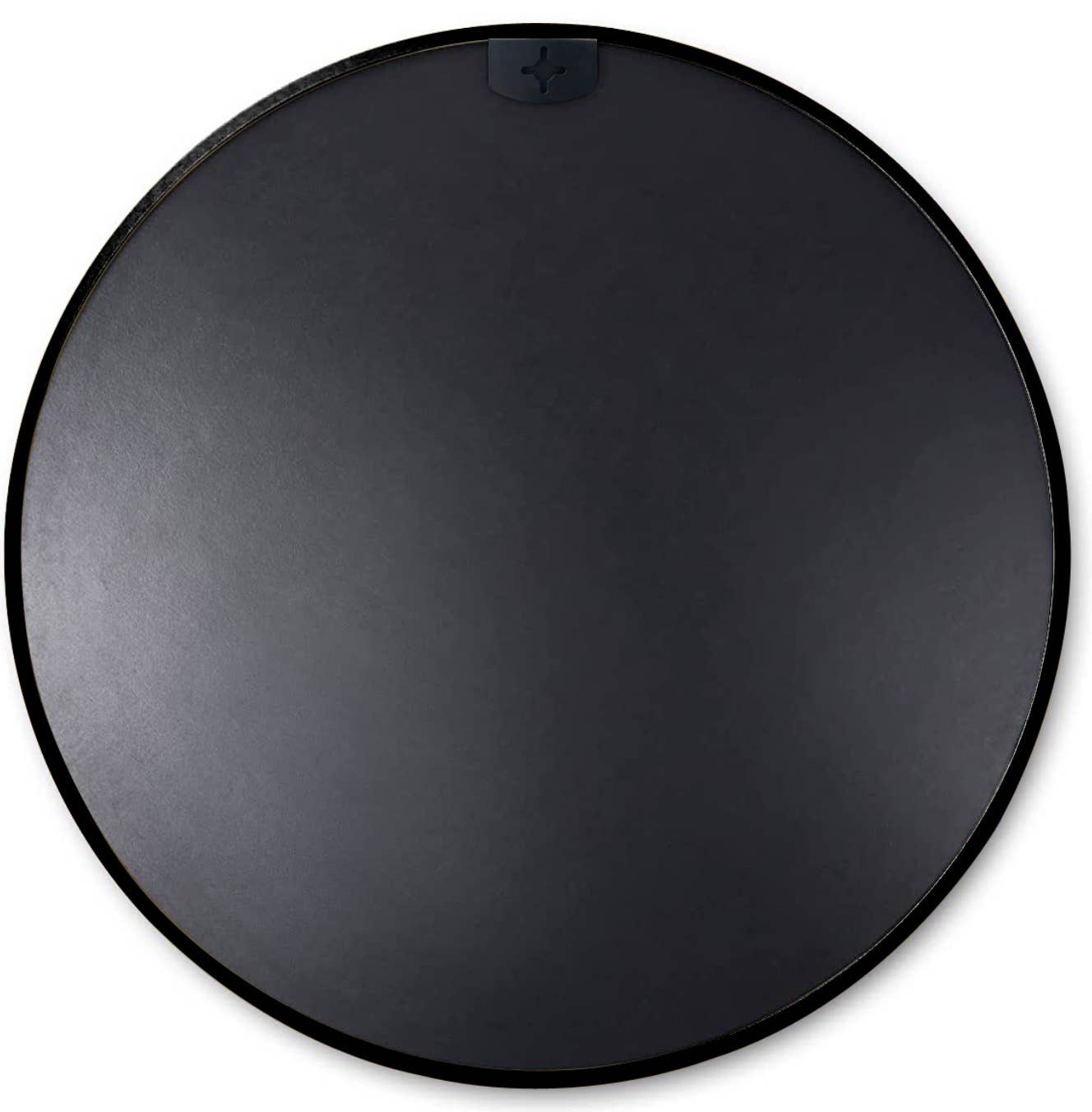 32 Inch Black Metal Framed Round Bathrrom Mirror for Wall