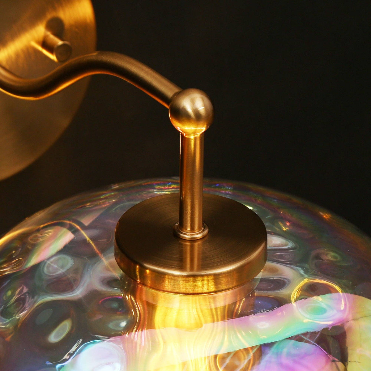 Teveris 1-Light Brass Wall Sconce