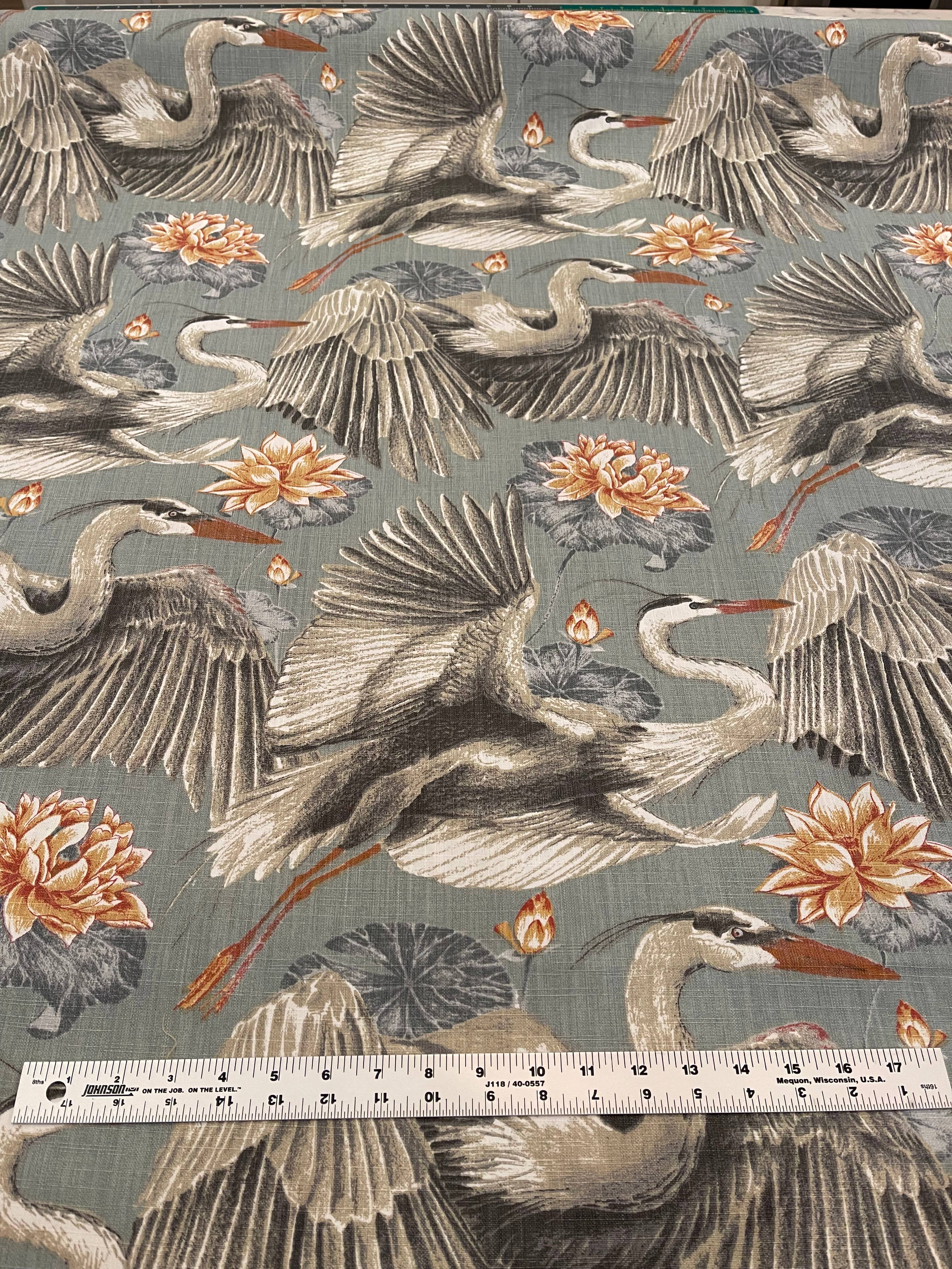 Annette Crane Pillow with Feather Insert 
