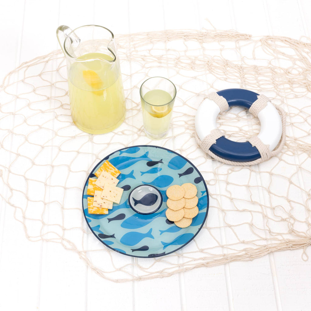 Lake - 11.5" Glass Platter with Bowl