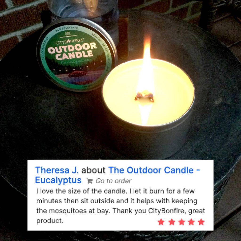 Eucalyptus Outdoor Candle – Bug-Repelling Soy 14oz