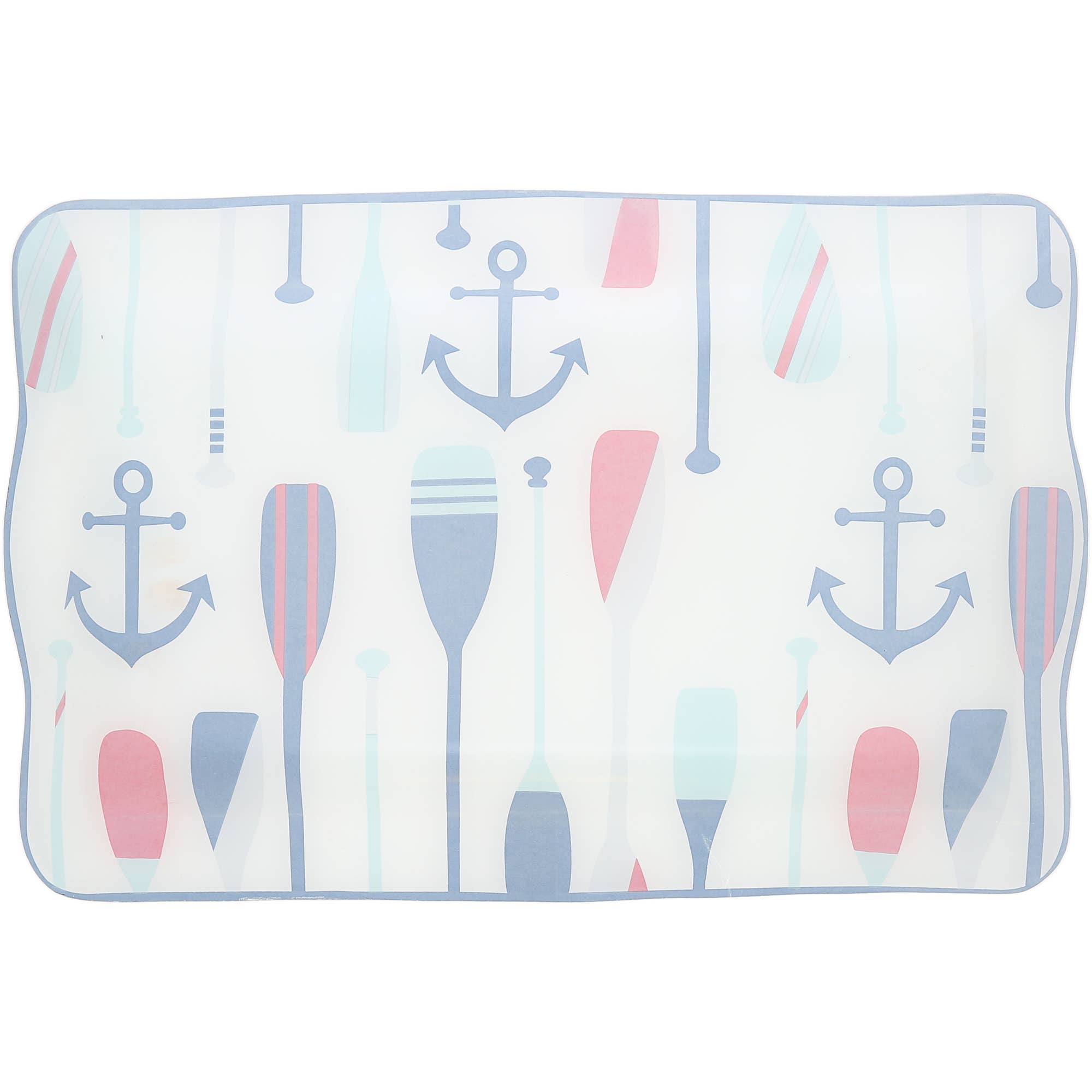 Lake - 16.75" x 11" Glass Serving Tray