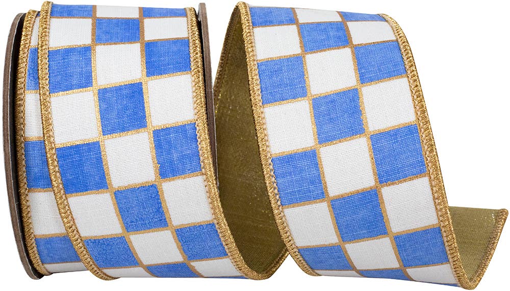Gilded Check Outlined Dlux Metallic Backed Wrd Edge