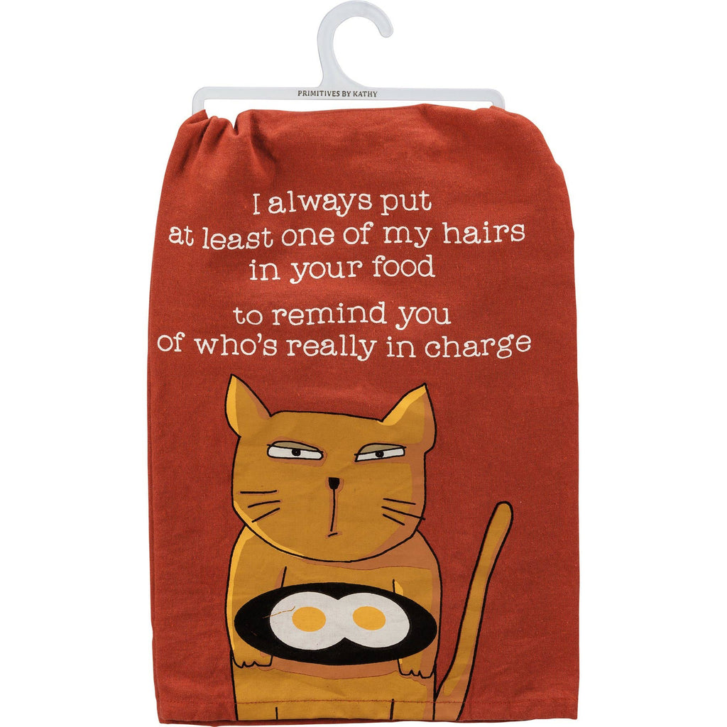 One Of My Hairs In Food Kitchen Towel