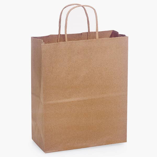 Recycled Brown Kraft Paper Retail Shopping Bags