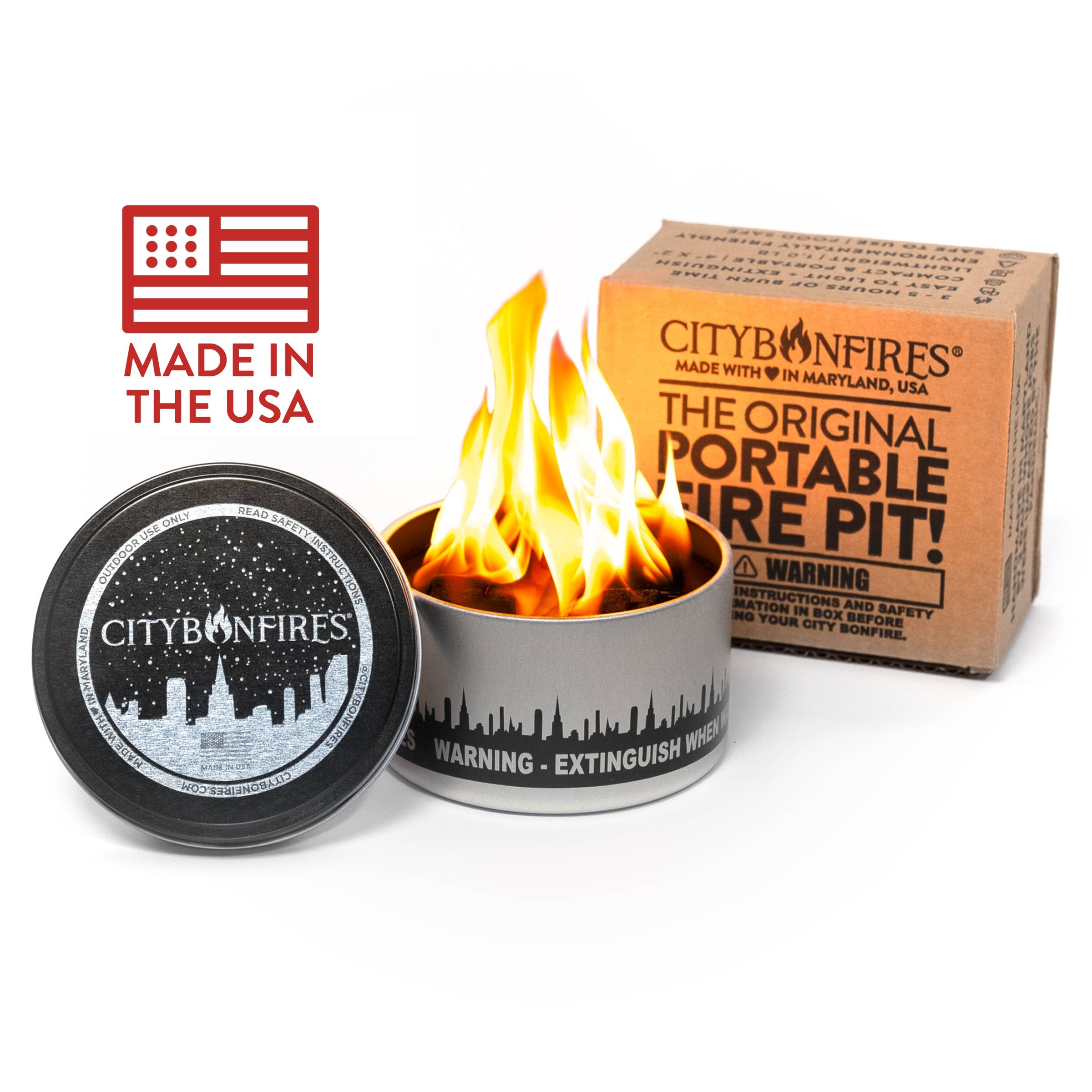 City Bonfire Mini Smokeless Tabletop Portable Fire Pit