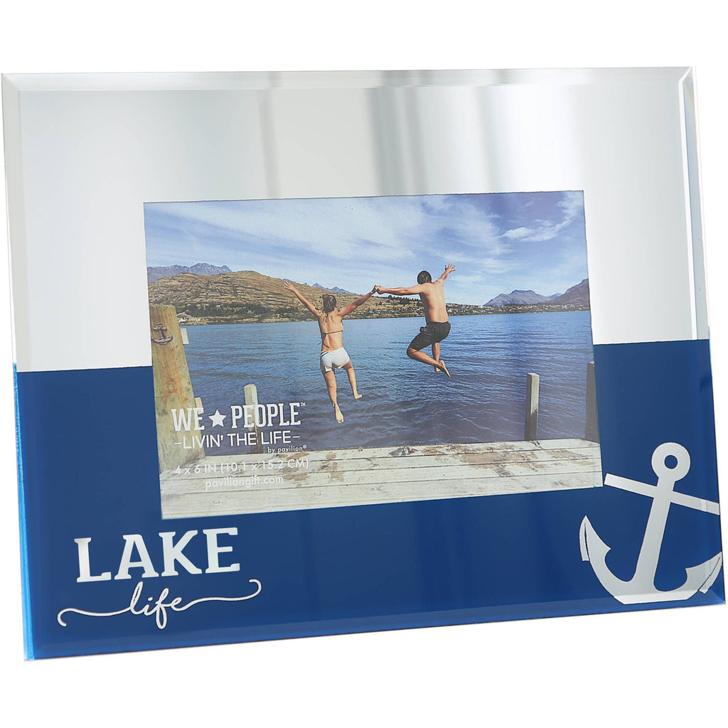 Lake Life - 9" x 7" Mirrored Glass Frame
(Holds 6" x 4")