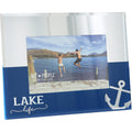 Lake Life - 9" x 7" Mirrored Glass Frame
(Holds 6" x 4")