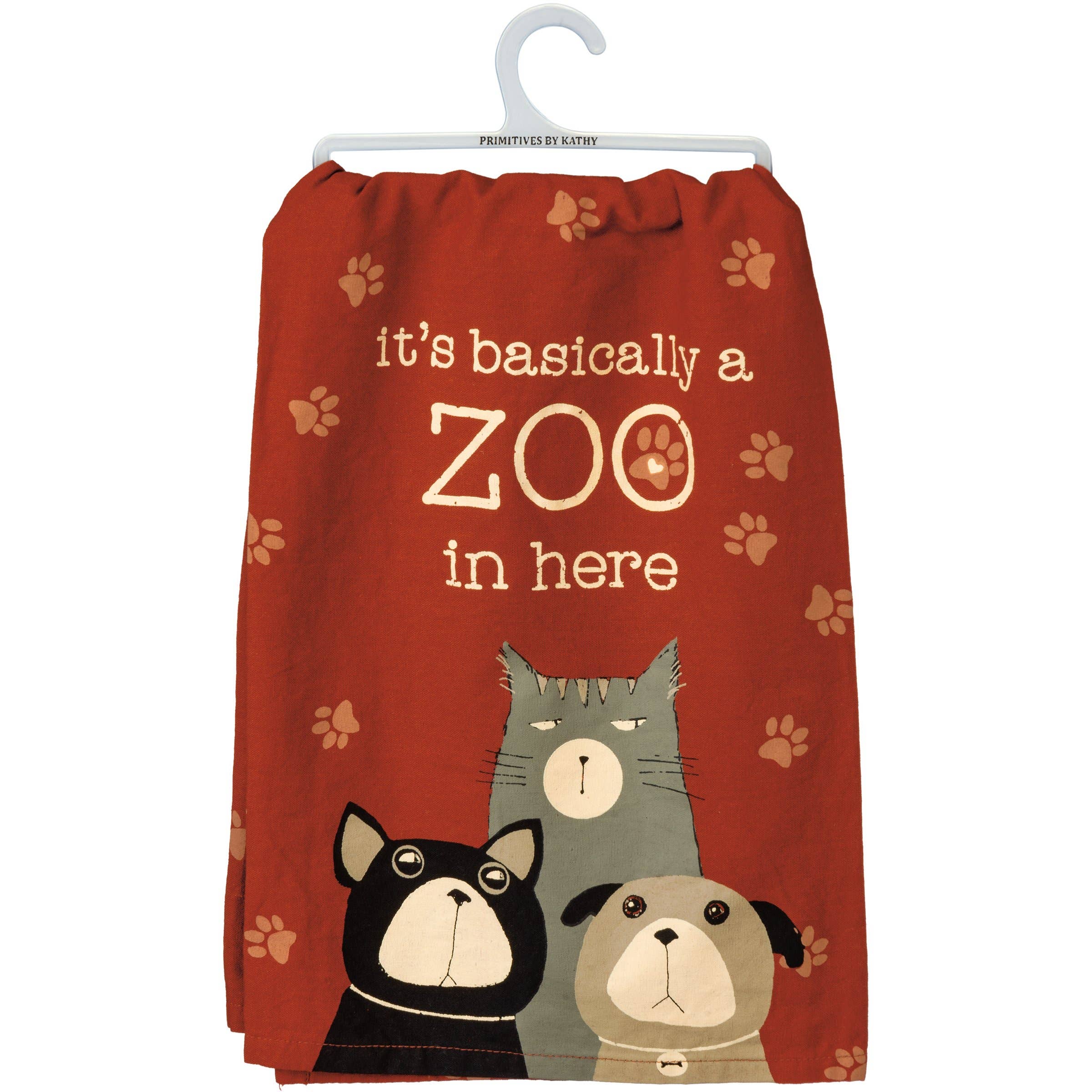 It's Basically A Zoo In Here Kitchen Towel