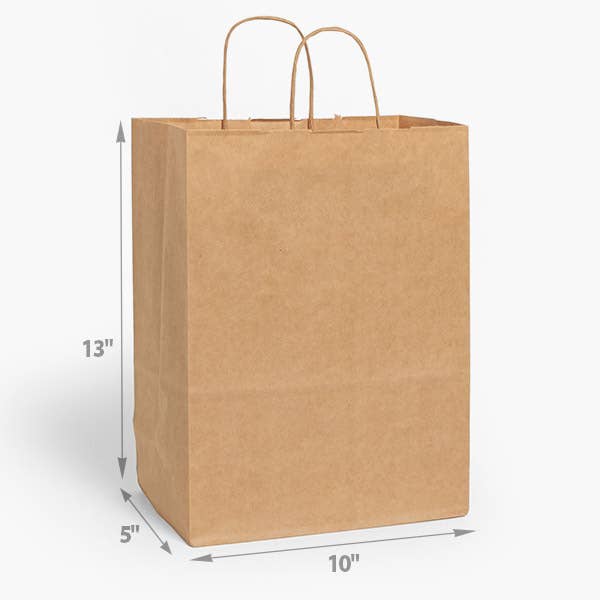 Brown Kraft Paper Retail Shopping Bags