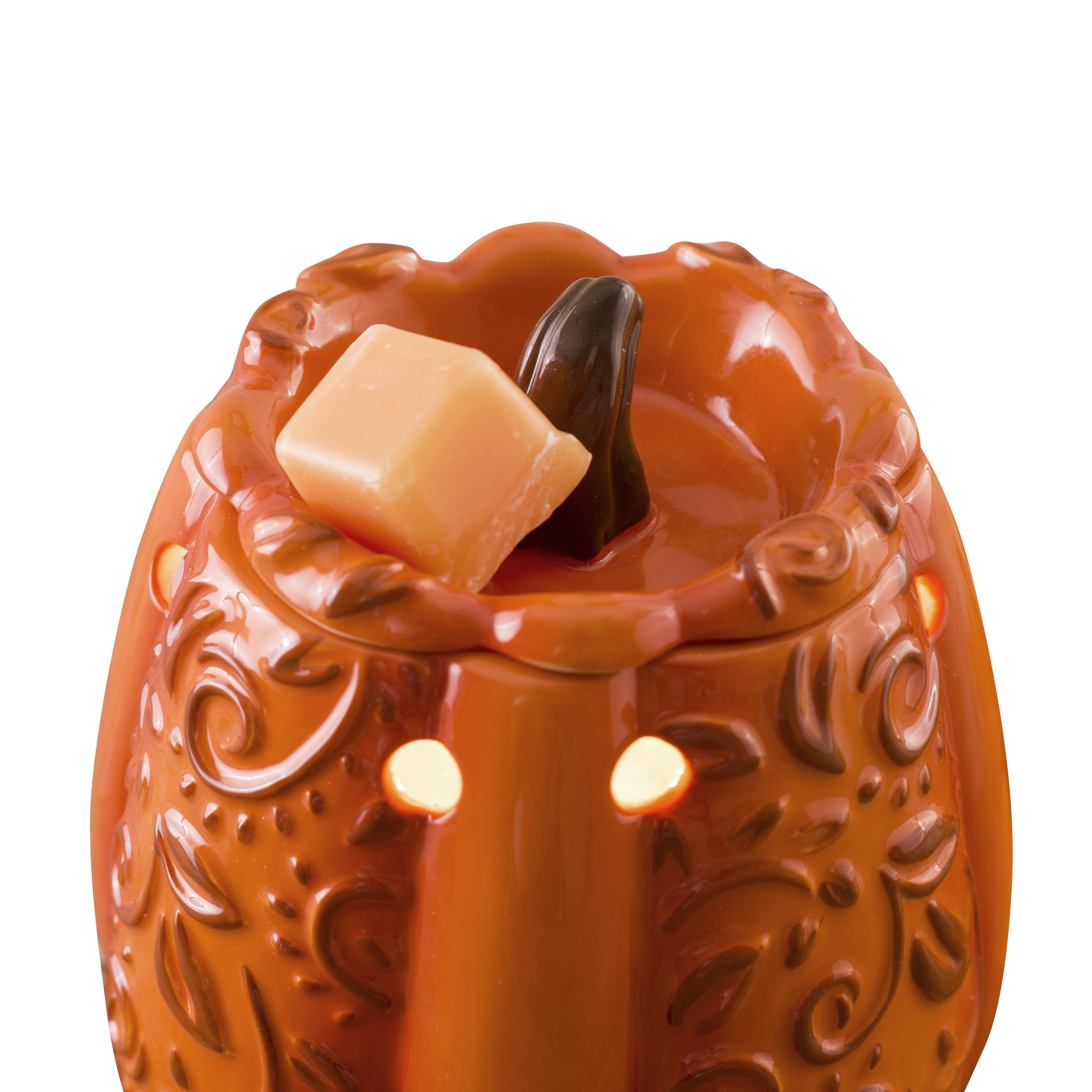 Swirly Pumpkin Fragrance & Wax Electric Warmer