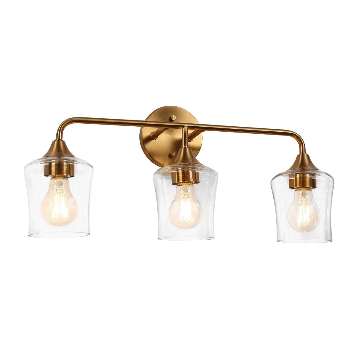 Vynther 3-Light Brass Bathroom Vanity Light