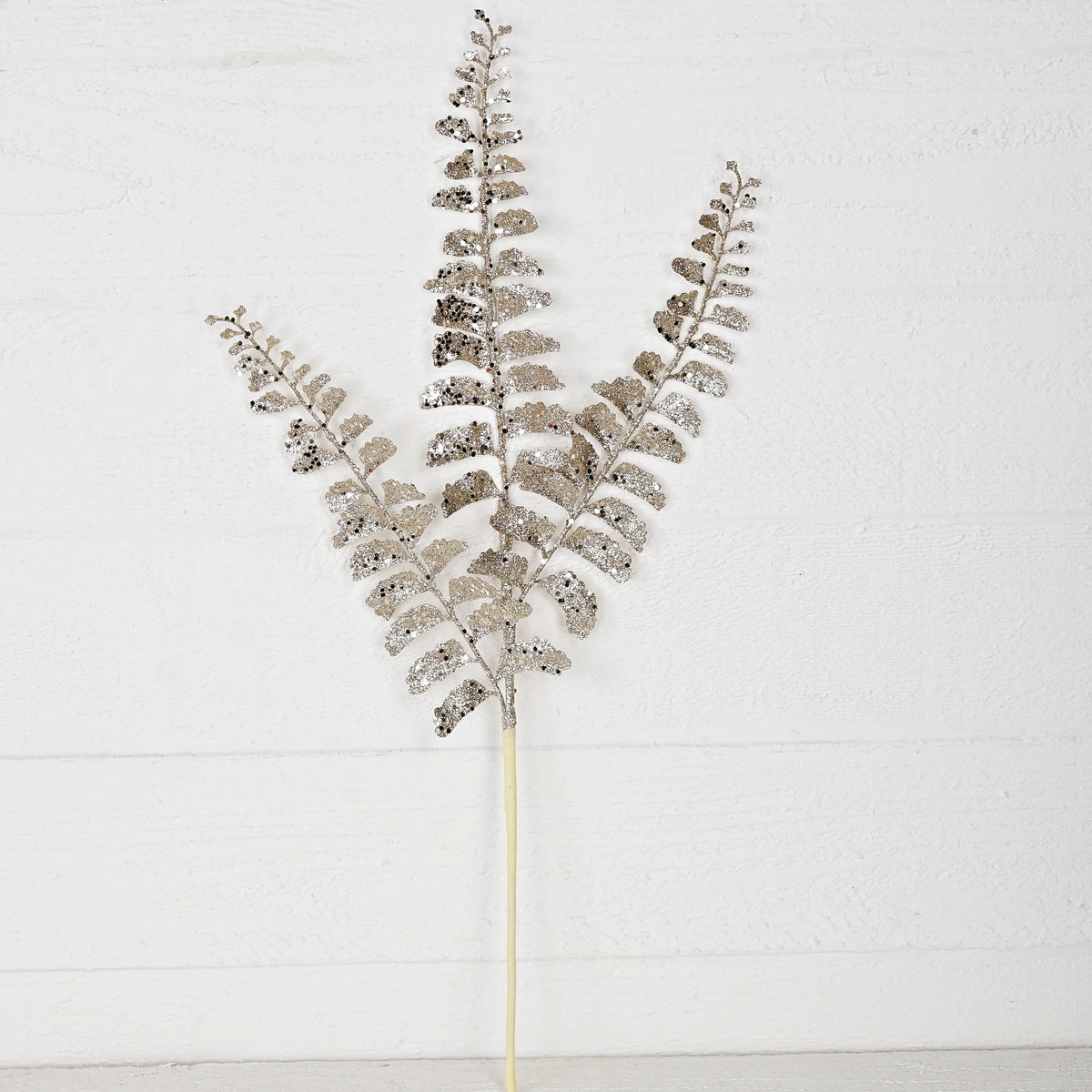 32050-25in Branch-Champagne Glittered Ferns