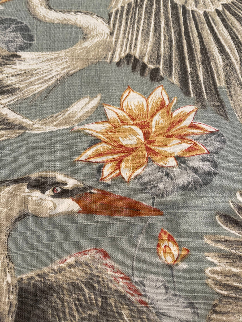 Annette Crane Pillow with Feather Insert 