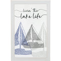 Lake Life - 5.5" x 8.5" Framed Glass Plaque