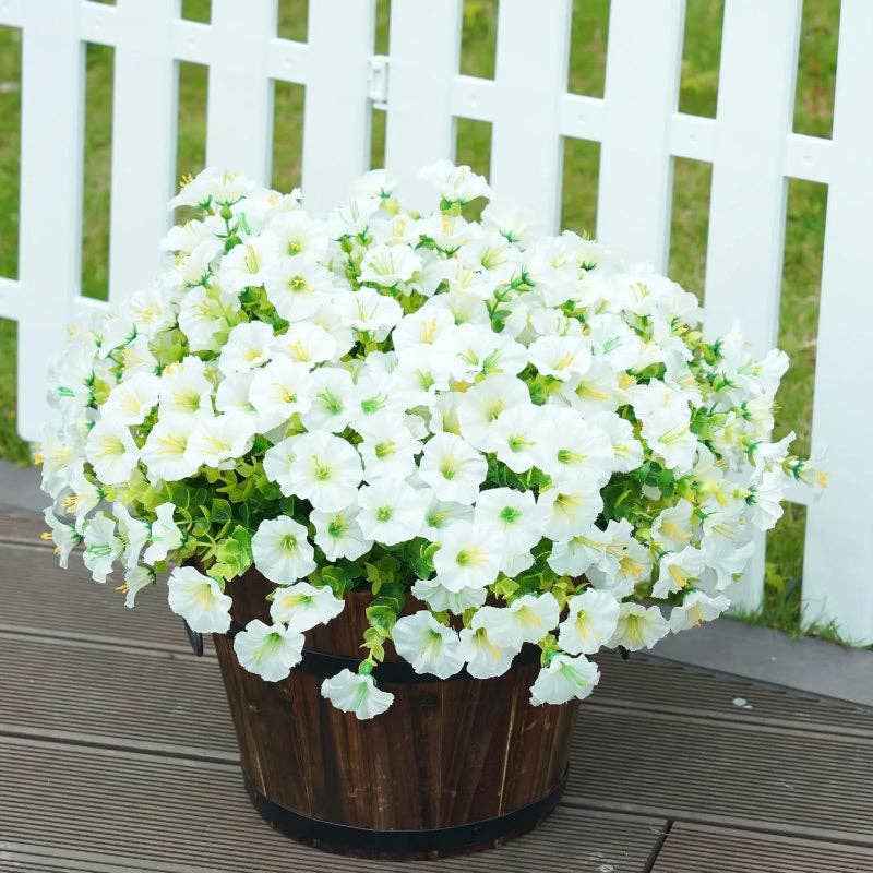 Artificial UV Flowers | Set of 8 | Flower Décor | Home Décor
