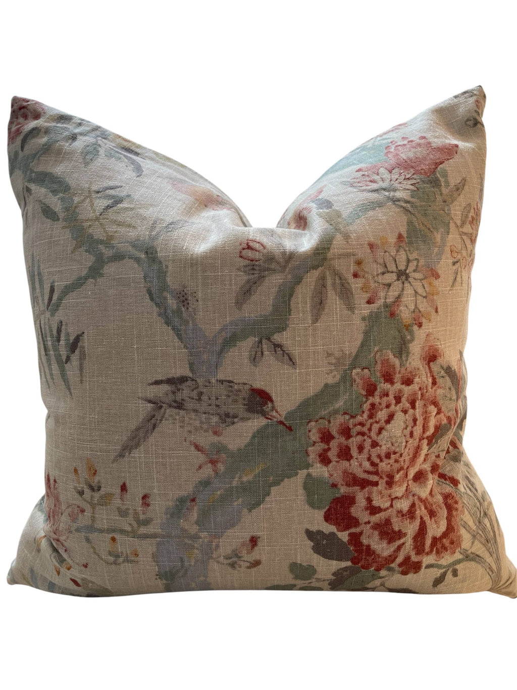 Katrina Floral Throw Pillow with Feather Insert(22 inch)