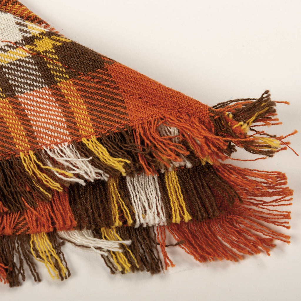 Fall Plaid Small Pet Bandana Set