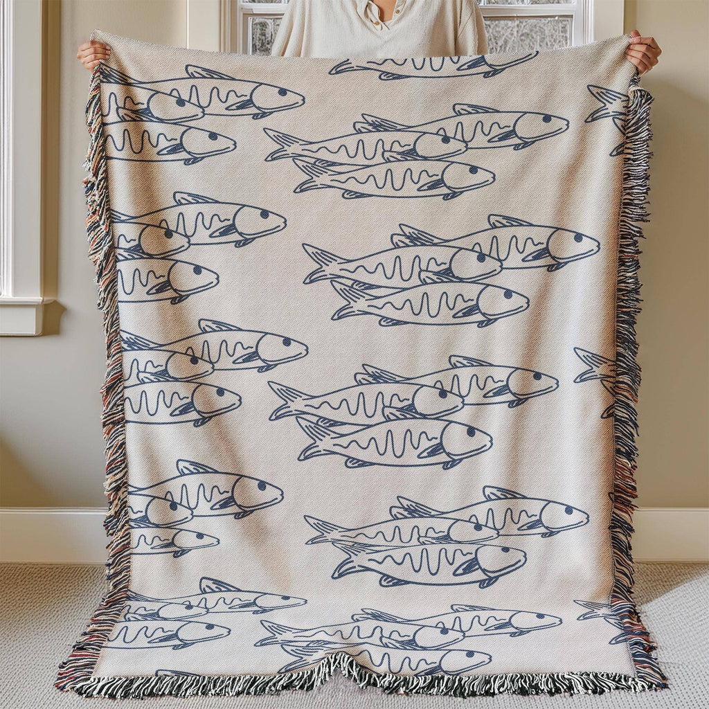 Coastal Grandma Woven Blanket, Beach Blanket