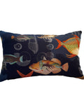 Della Fish Lumbar Pillow with Feather Insert  