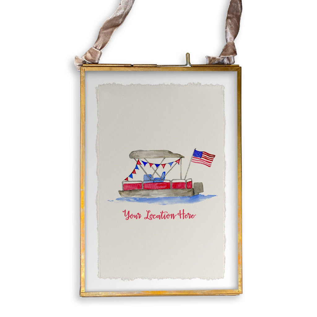 Pontoon Boat with Location