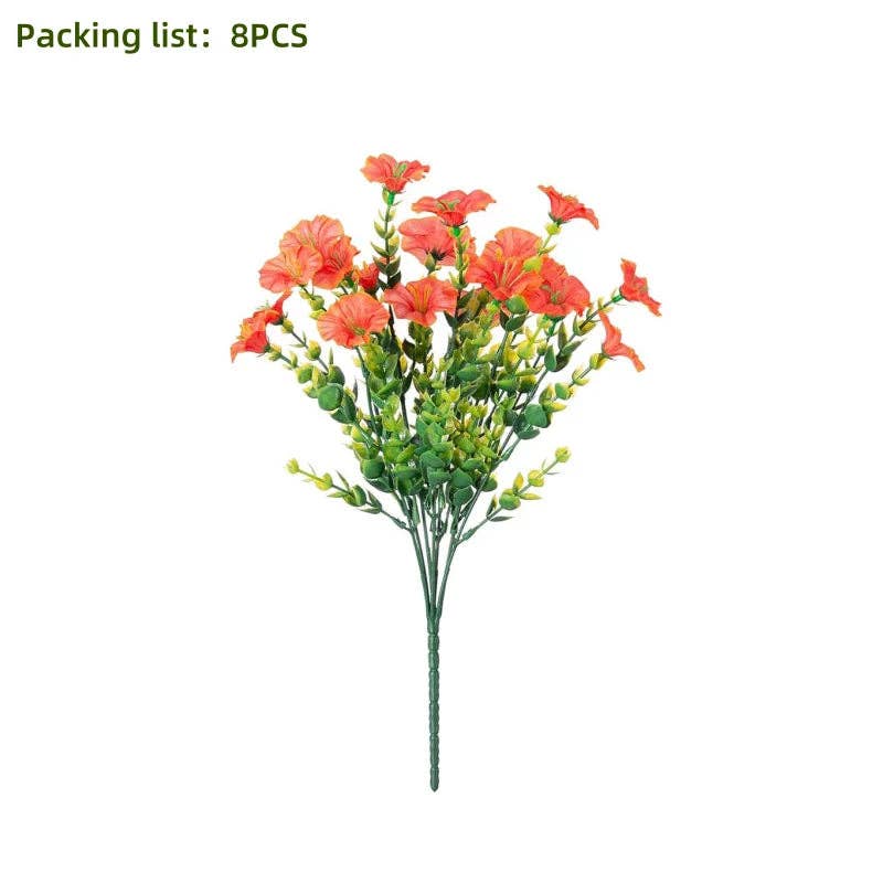 Artificial UV Flowers | Set of 8 | Flower Décor | Home Décor
